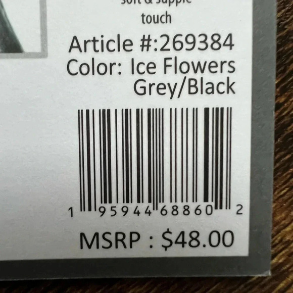 RBX womens crop exercise top. Ice Flowers. Size: L - Picture 4 of 11